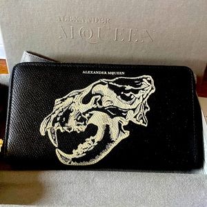 New Alexander McQueen wallet. zip around
